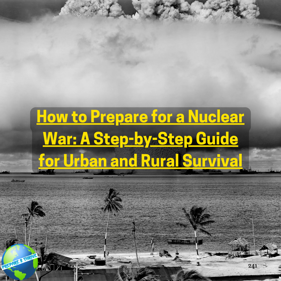 How to Prepare for a Nuclear War: A Step-by-Step Guide for Urban and Rural Survival