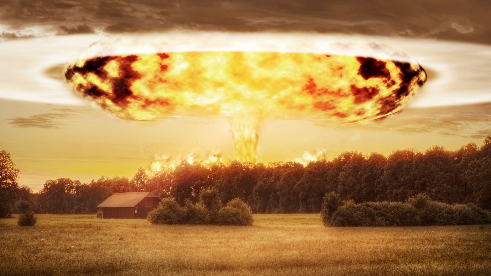 A imaginary view of a nuclear blast